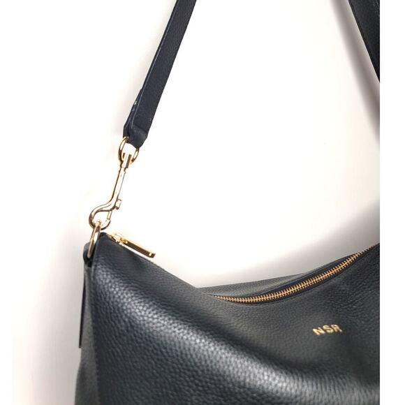 Cuyana Large Black Leather Hobo Bag - Picture 4 of 12